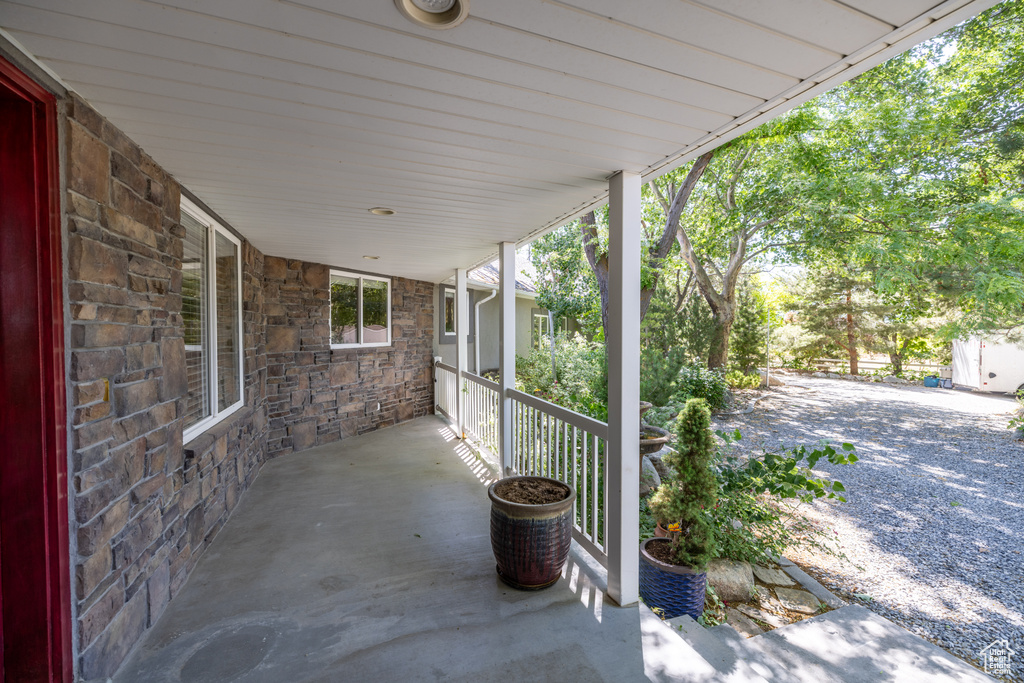 View of porch