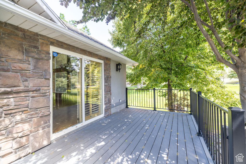 View of deck