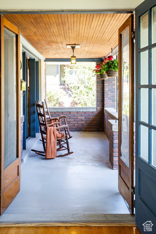 View of sunroom