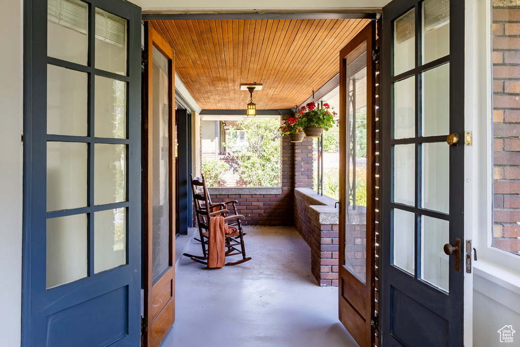 View of sunroom