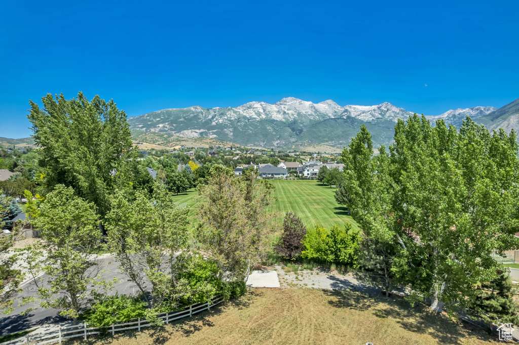 View of mountain background