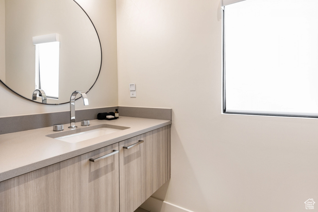 Bathroom featuring vanity
