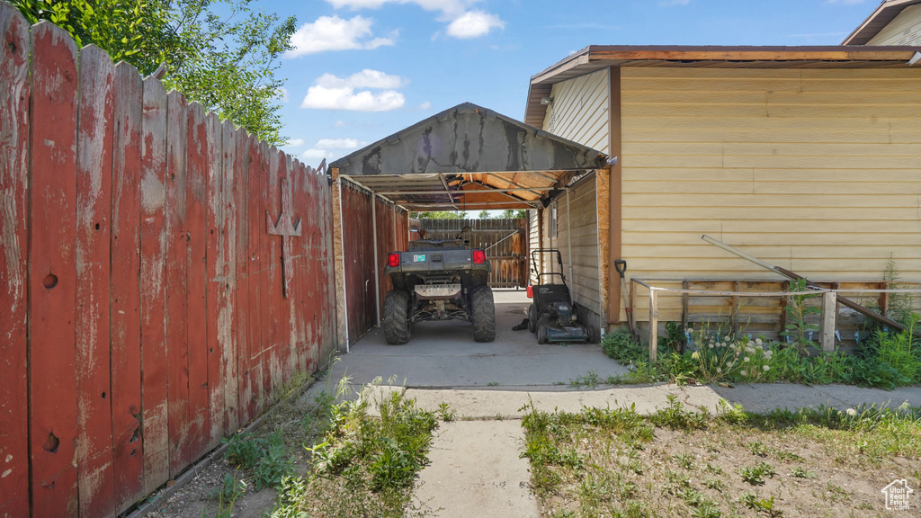 View of car parking