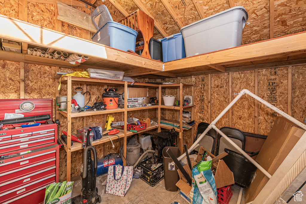 View of storage room