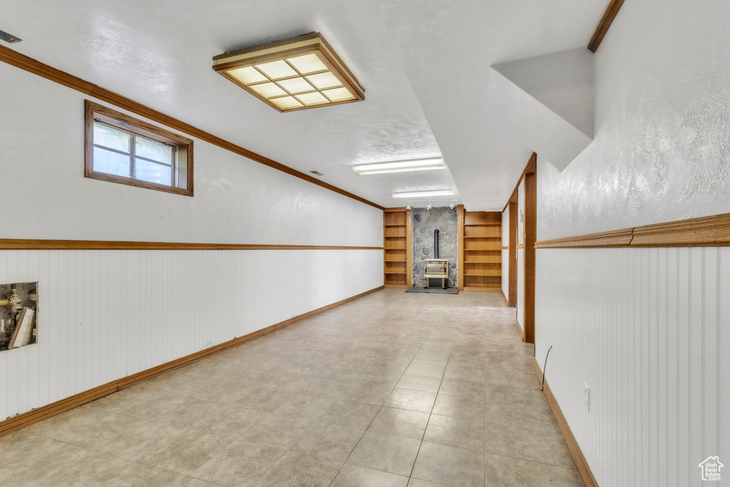 Hallway featuring built in features