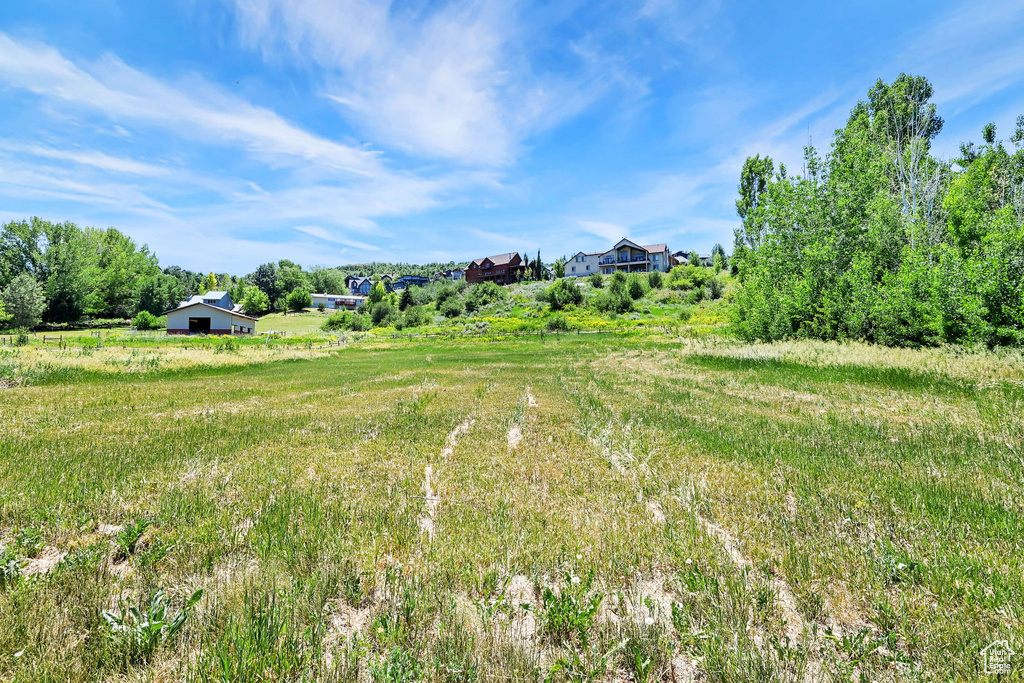 View of yard featuring a view of rural / pastoral area
