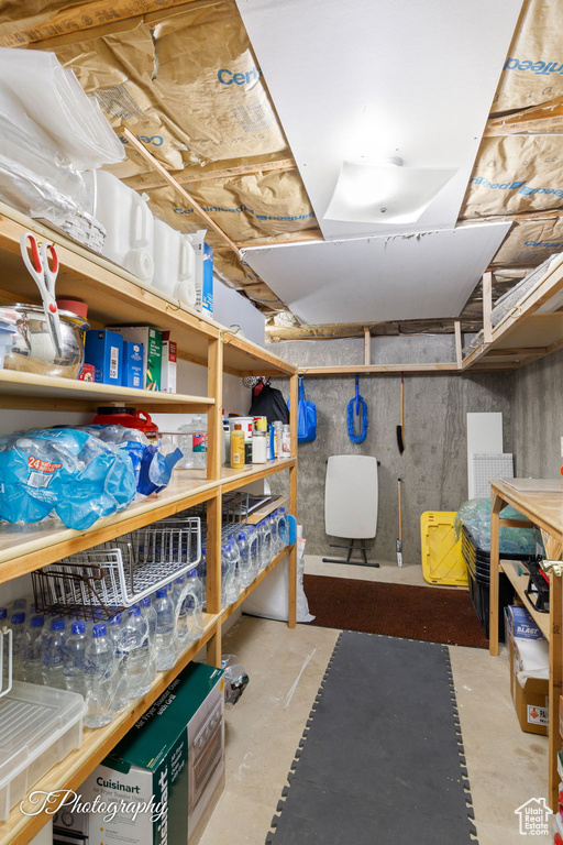 View of storage area