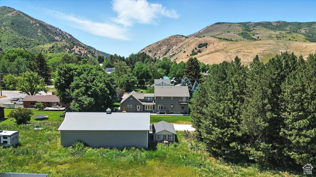 View of mountain background