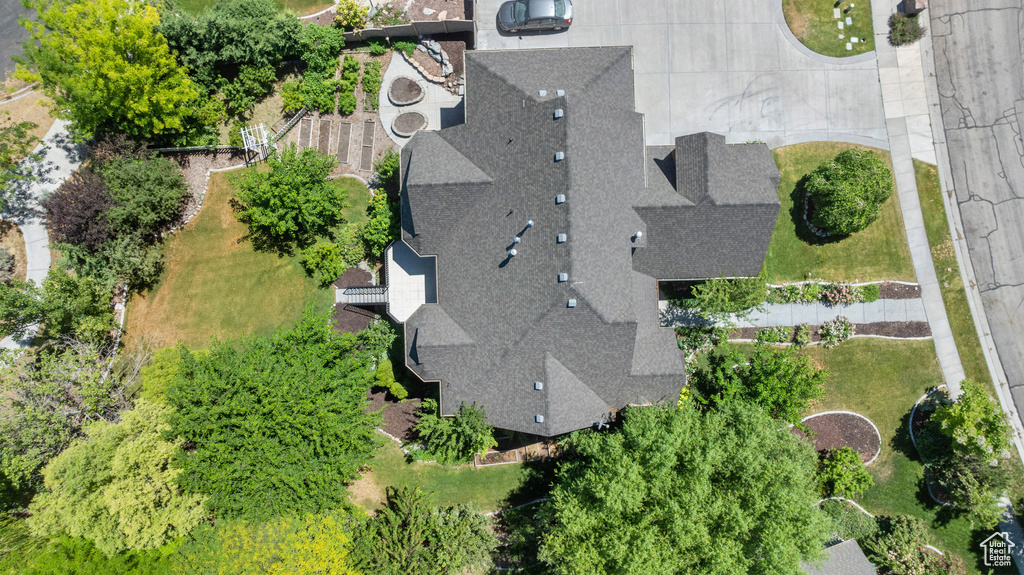 View from above of property
