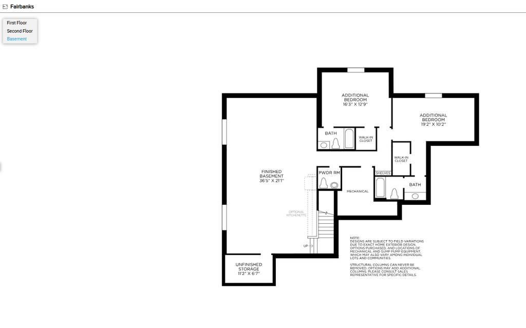 View of floor plan / room layout