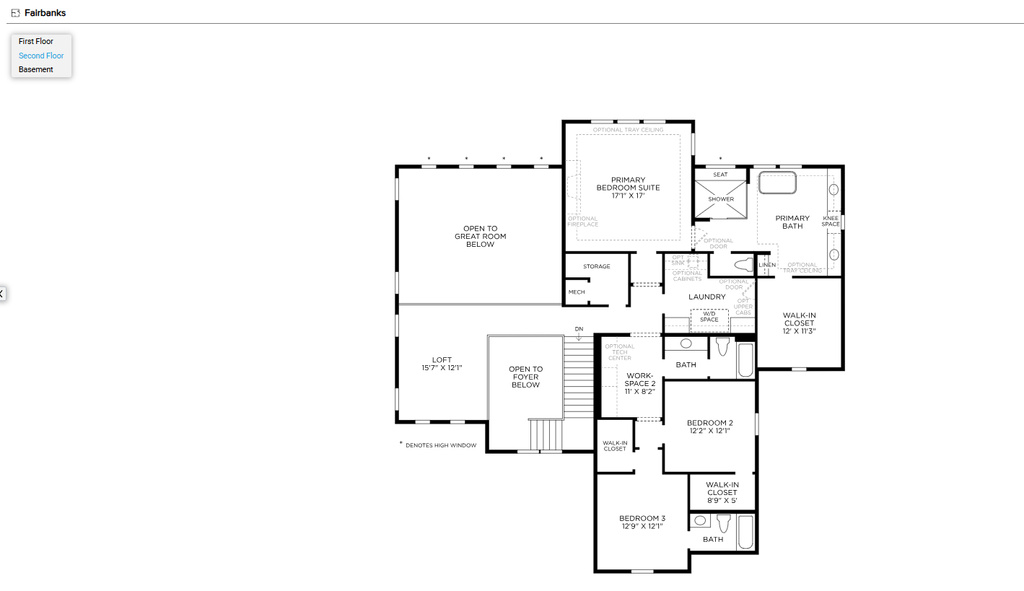 View of room layout