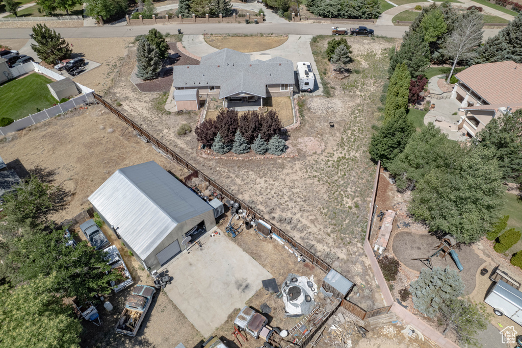 Aerial view of property and surrounding area
