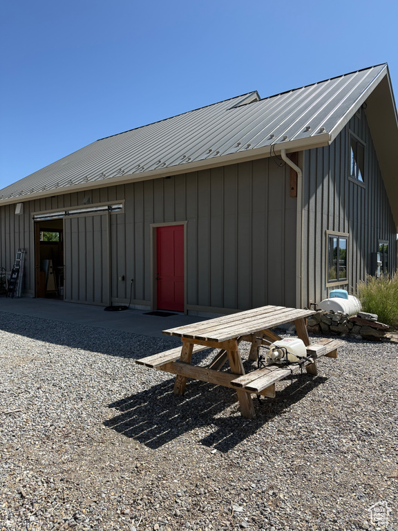 View of outdoor structure