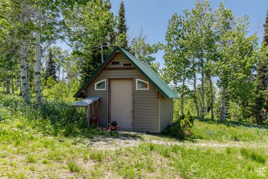 View of outbuilding