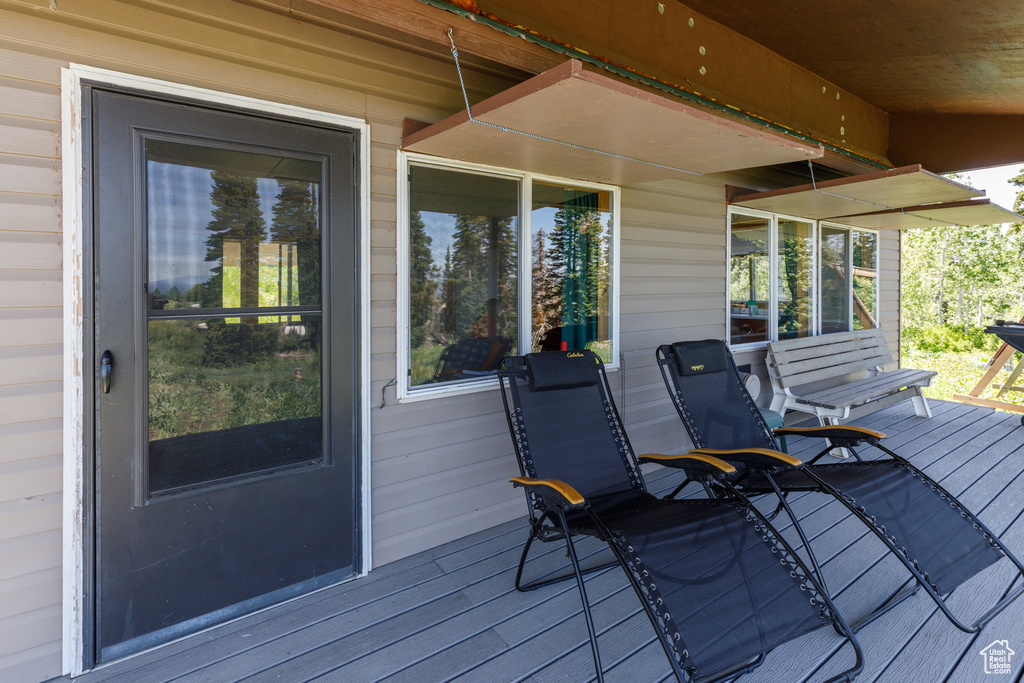 View of deck