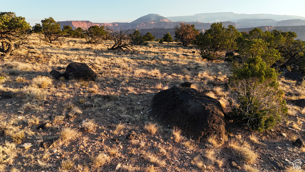 View of mountain background