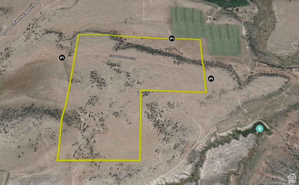 Map / location featuring property parcel outlined