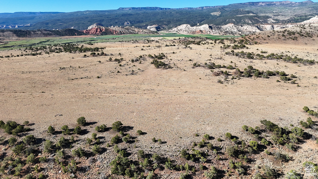 Mountain view with rural landscape