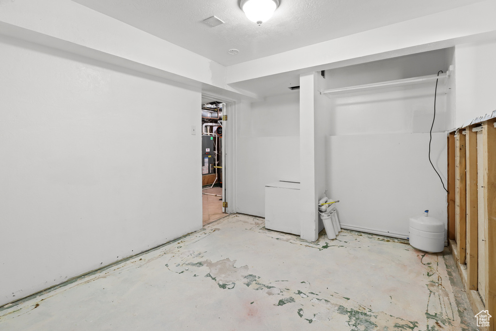 View of unfinished below grade area