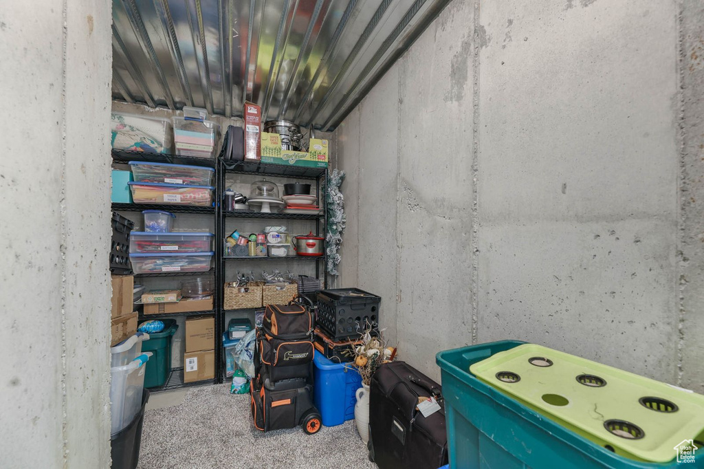 View of storage room