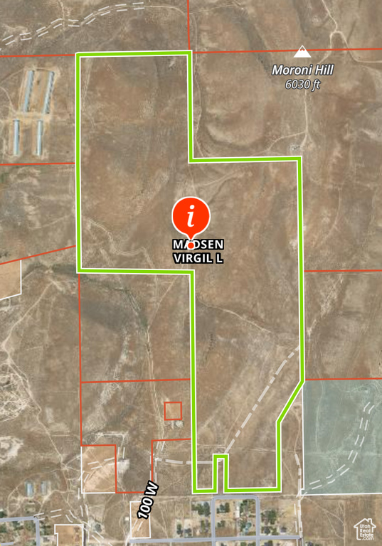 Map / location with property parcel outlined