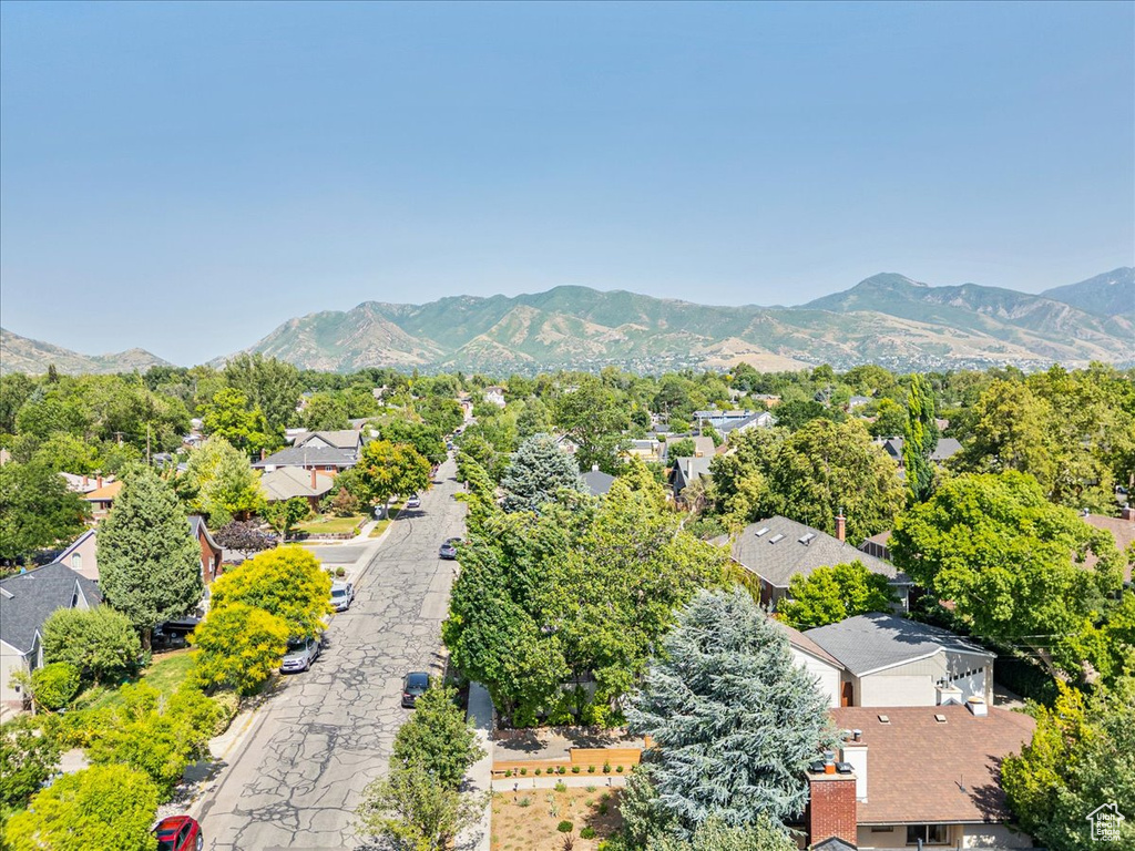 Bird's eye view of mountains