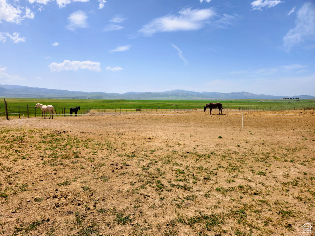 Mountain view featuring rural landscape