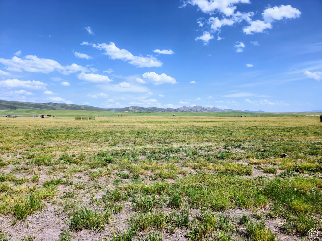 View of local wilderness featuring rural landscape and a mountain backdrop