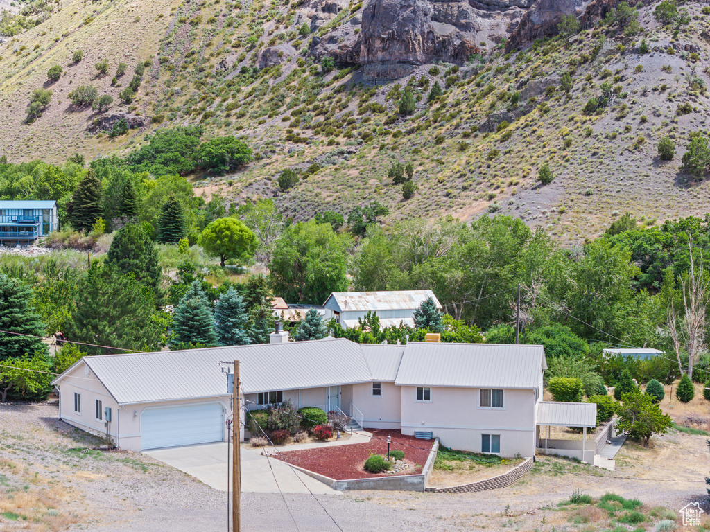 View of mountain background