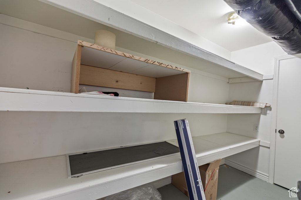 View of storage room