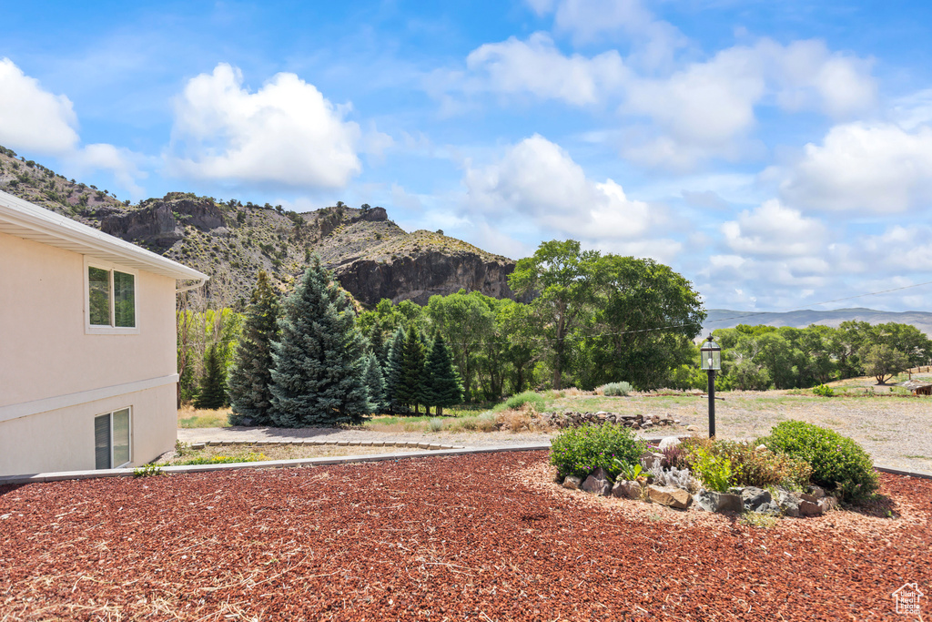 View of mountain background