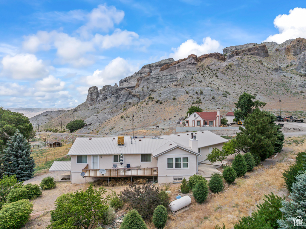 View of mountain backdrop