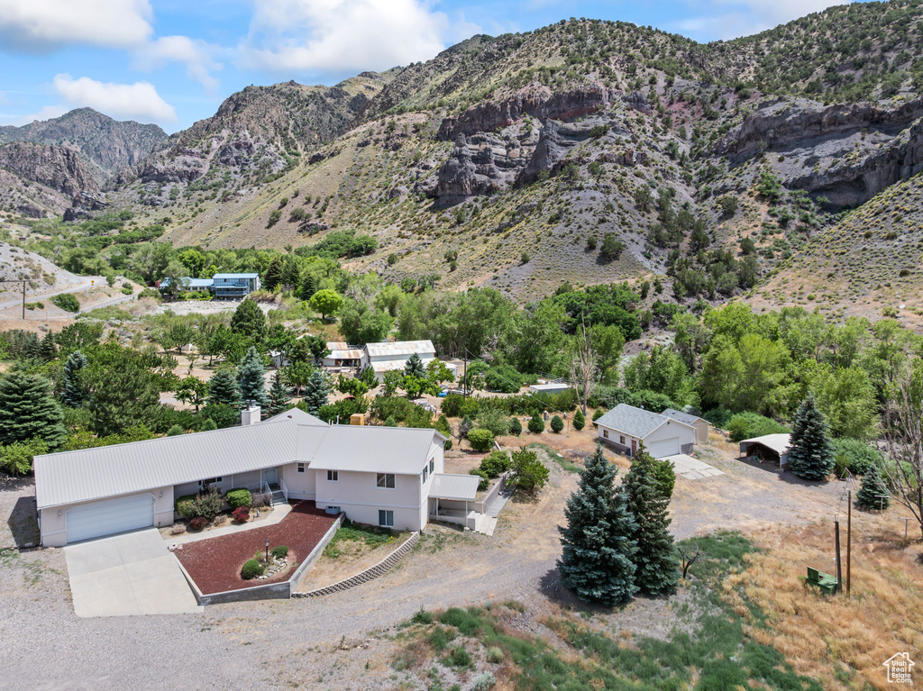 View of mountain background