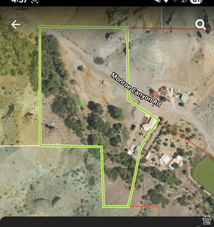 Map / location featuring property parcel outlined