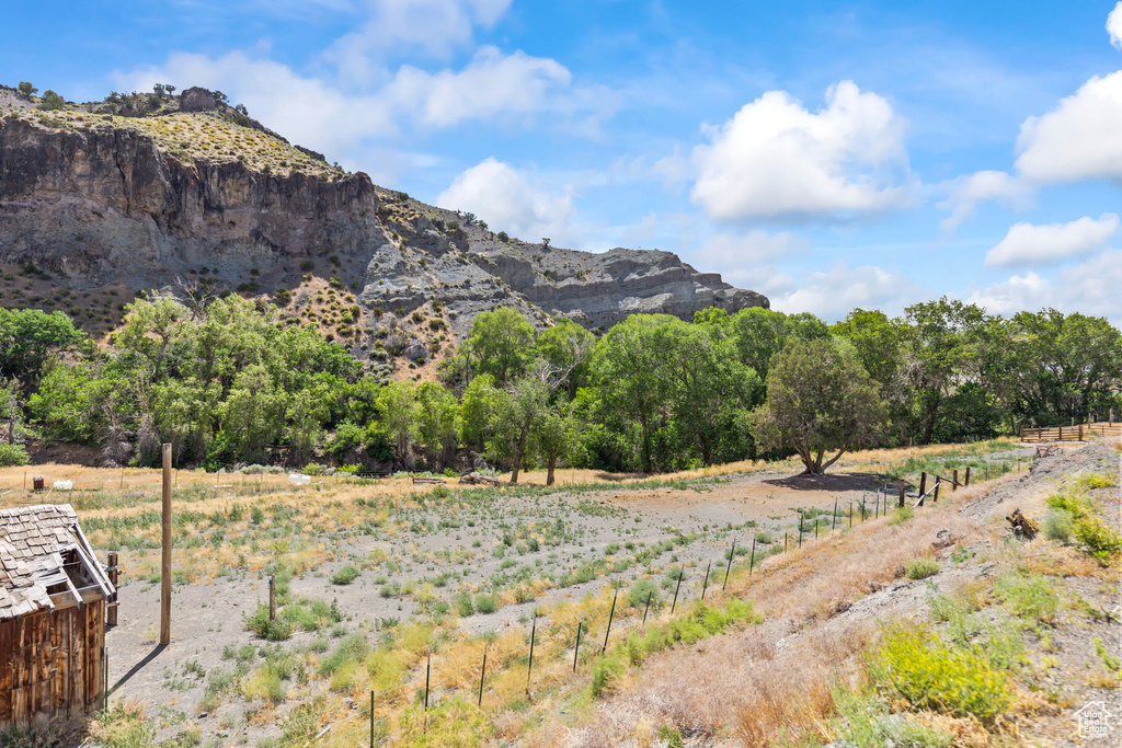 Mountain view featuring rural landscape