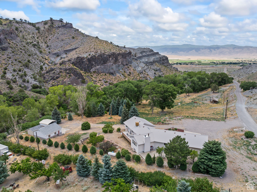 Mountain view featuring rural landscape