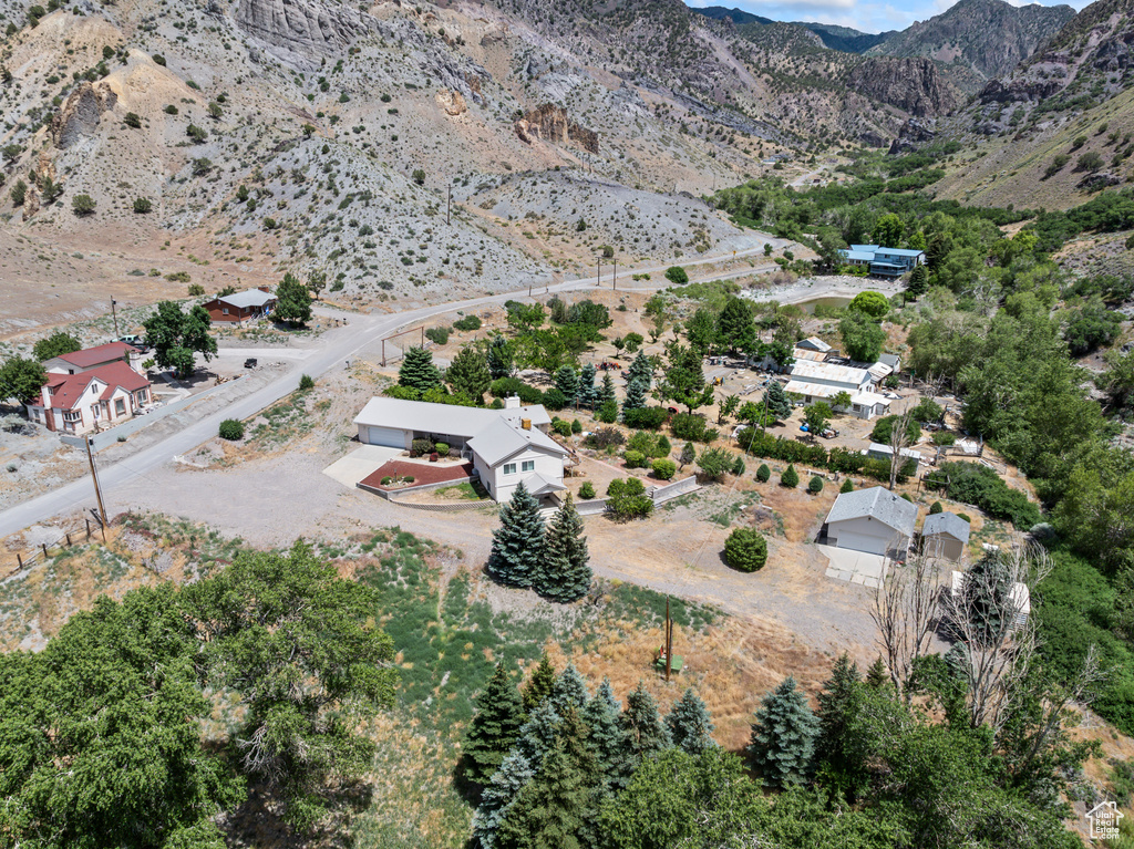 Drone / aerial view of mountains