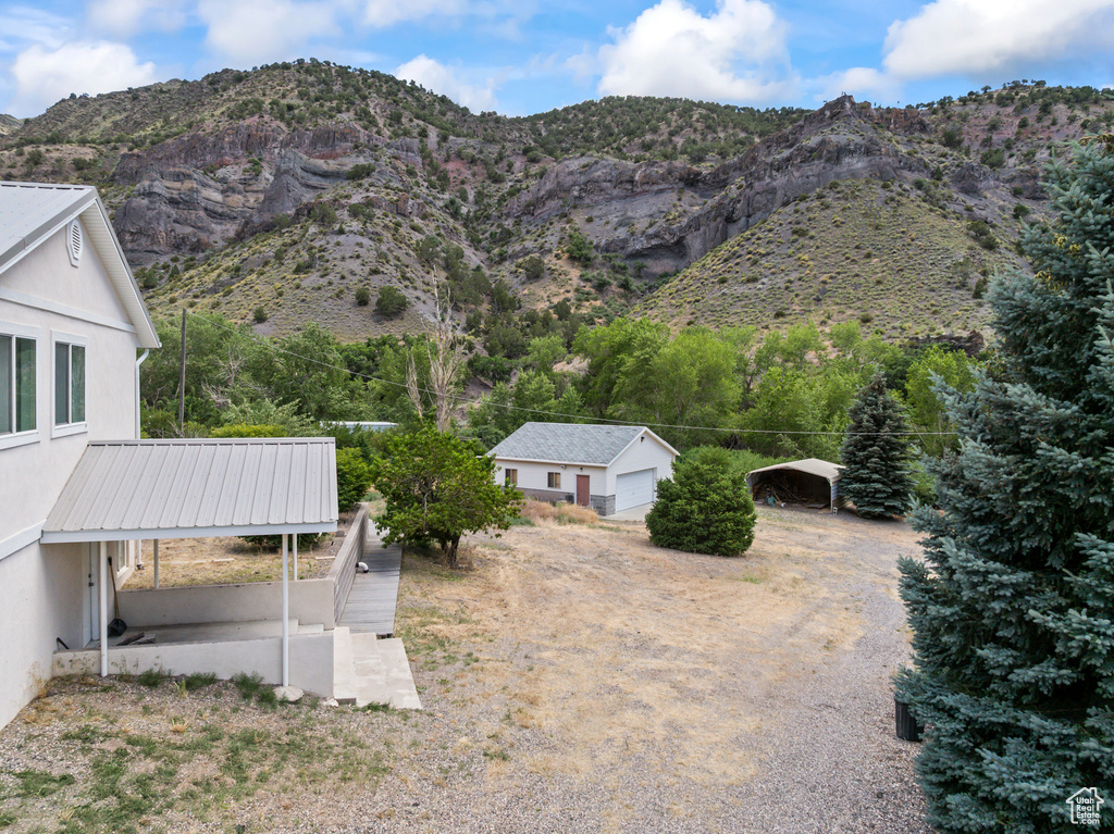 View of mountain background