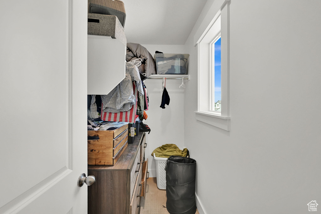 View of spacious closet