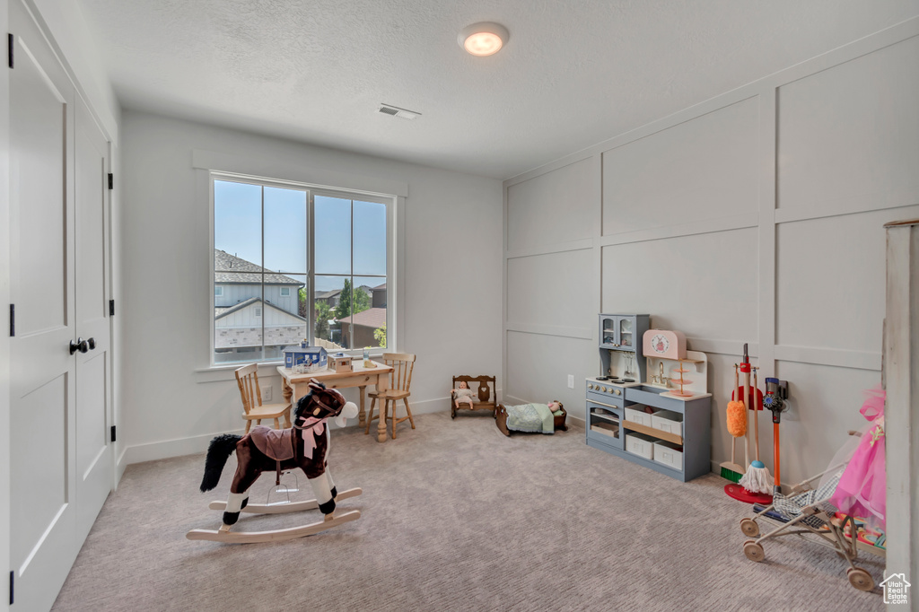 View of carpeted office space