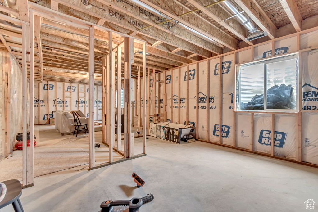 Below grade area featuring plenty of natural light
