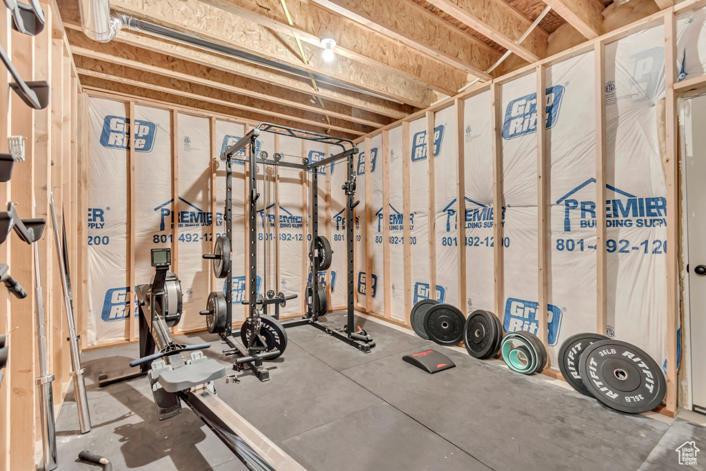 View of workout area