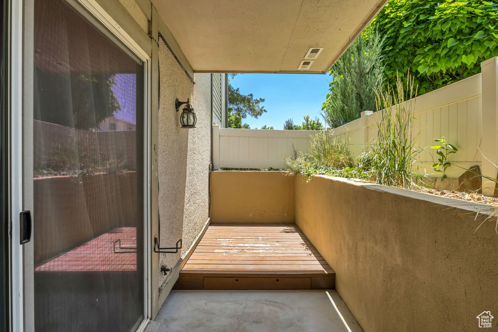 View of patio