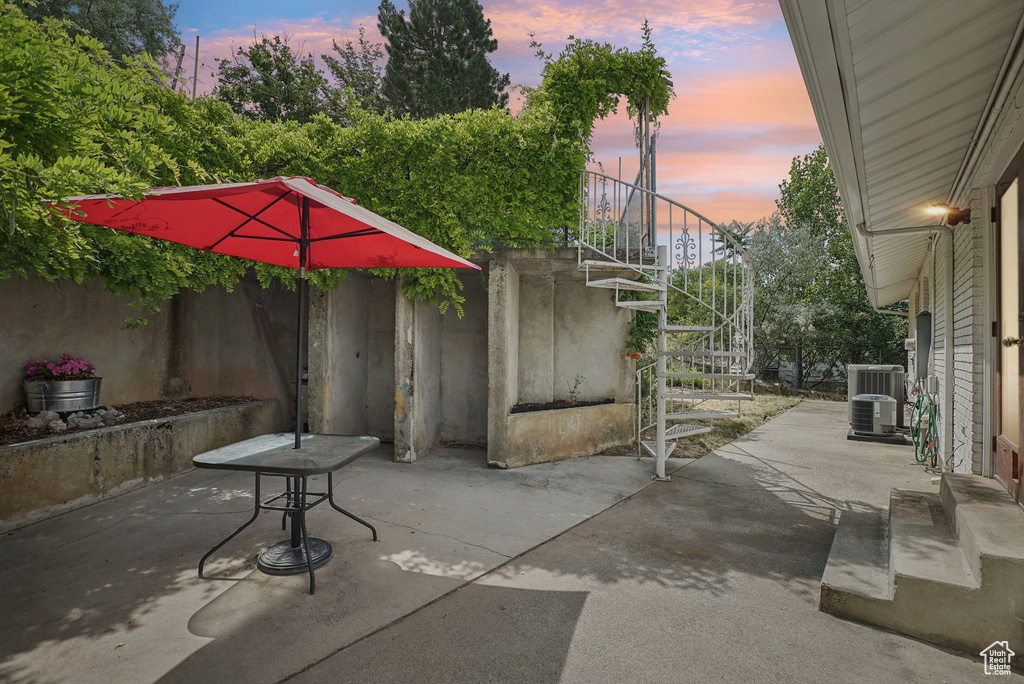 View of patio / terrace featuring stairway