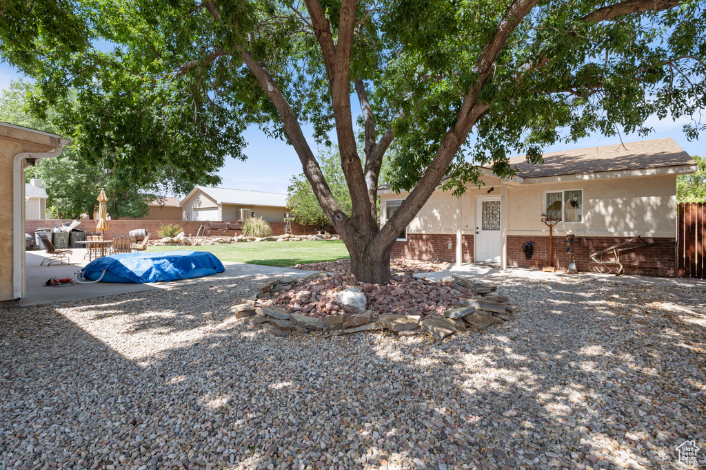 View of yard featuring a patio area