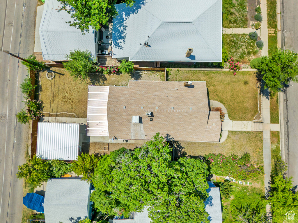 View from above of property
