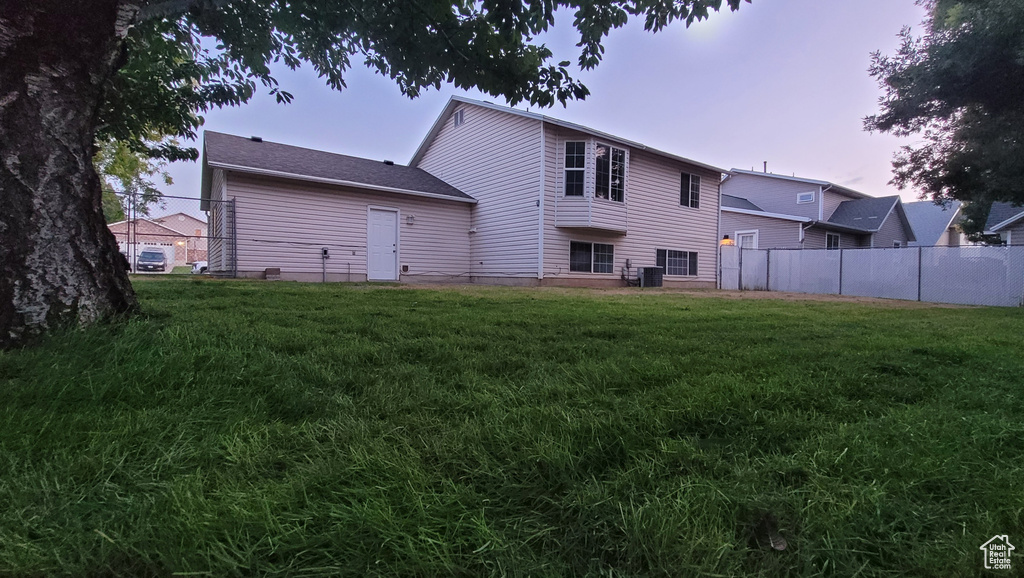Rear view of property