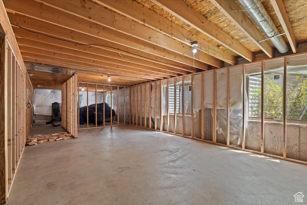 Basement with plenty of natural light