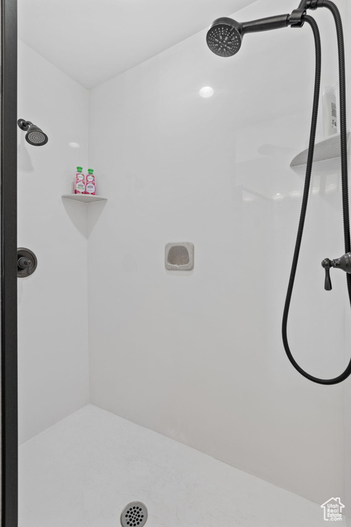 Bathroom featuring a shower