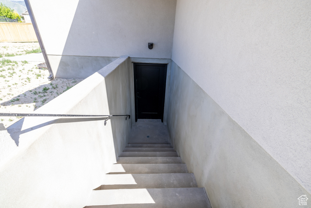 View of stairway